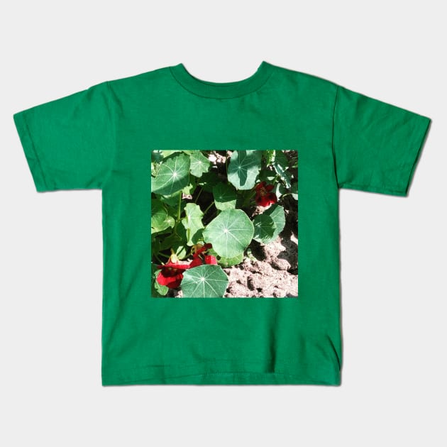 Nasturtium Empress of India Kids T-Shirt by Hajarsdeco